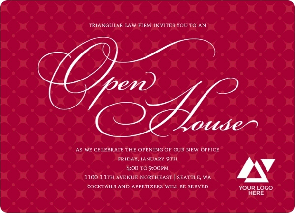 small business open house invitation