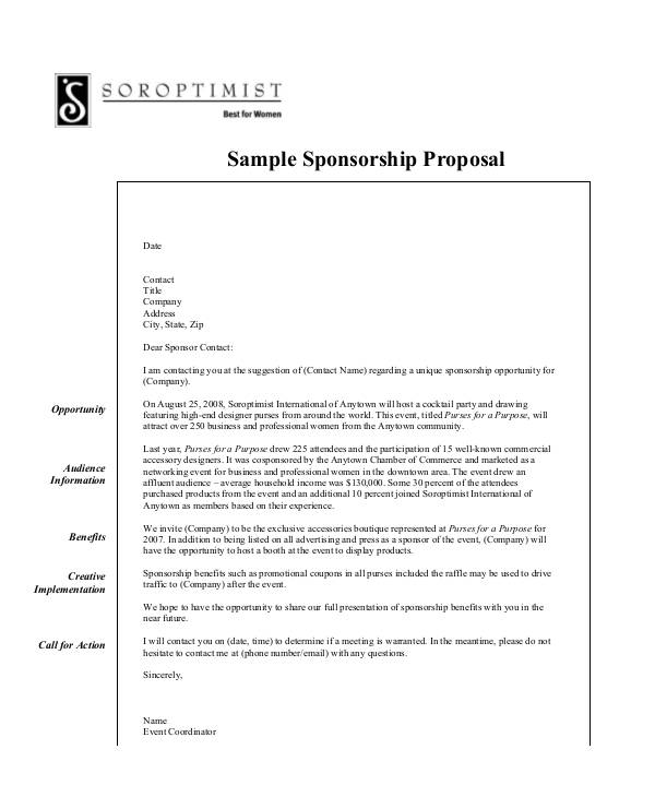 Small Business Sponsorship Proposal