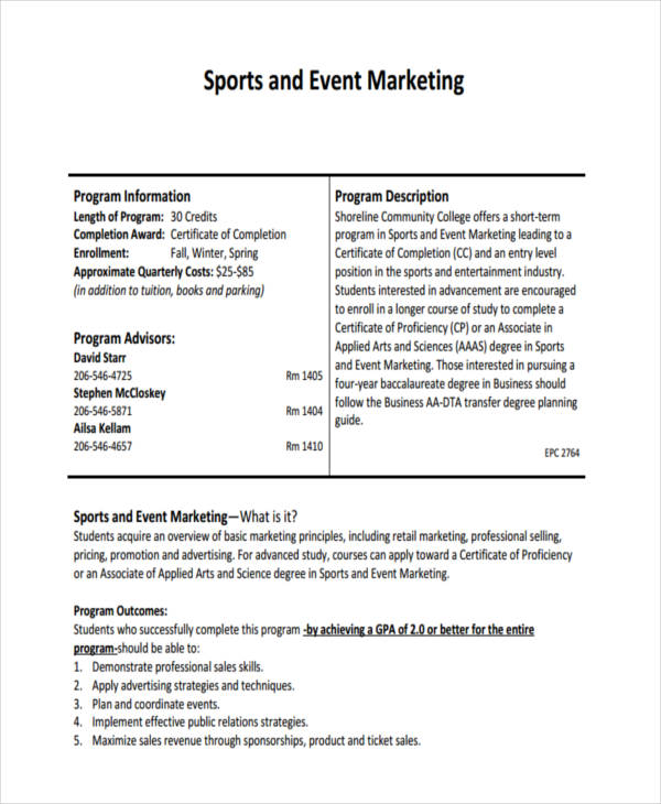 business plan template for sports academy