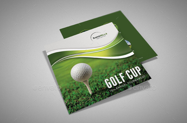 square golf cup event brochure