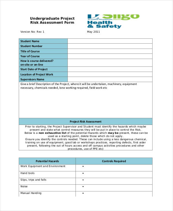 Risk Assessment Examples - 45+ in PDF | DOC | Examples