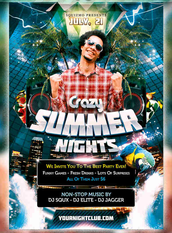 -Summer Nights Party Flyer