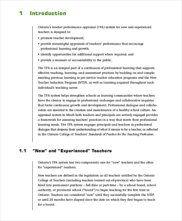 Teacher Appraisal Action Plan