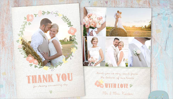 Unique Wedding Thank You Card