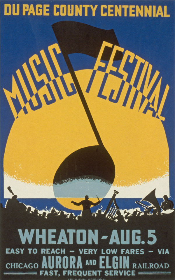 vintage music festival poster