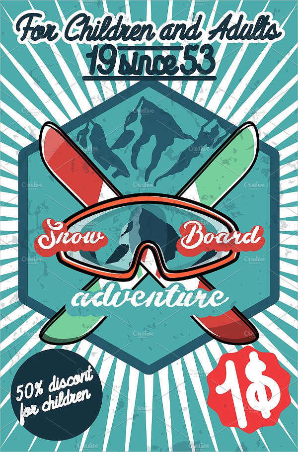 vintage ski poster