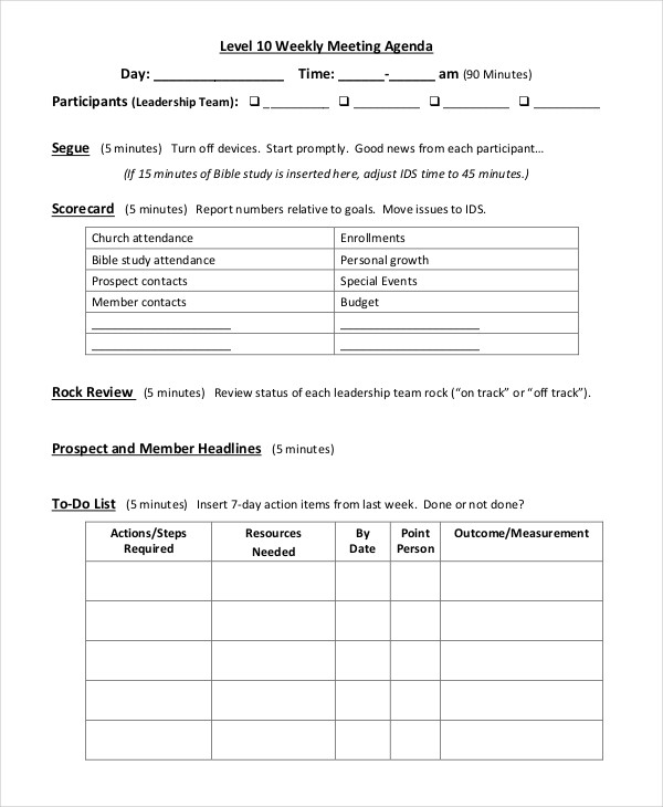 FREE 57 Meeting Agenda Examples Samples In DOC PDF Google Docs 
