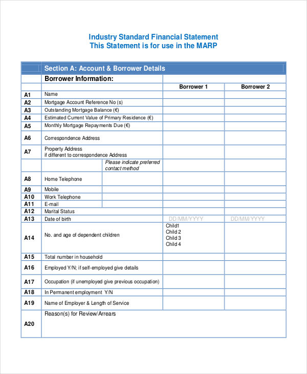 Bank Financial Statement