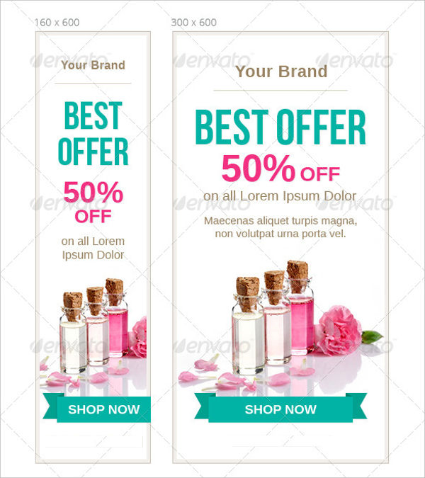 beauty product advertising banner
