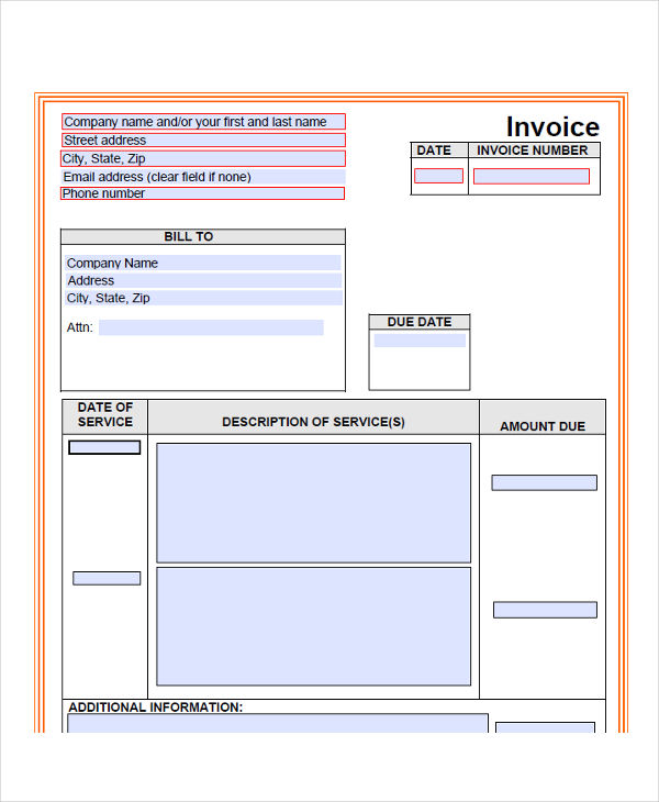 billing invoice example