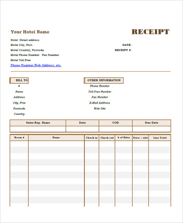 Free 17 Hotel Invoice Examples Samples In Google Docs Google Sheets Excel Doc Numbers Pages Pdf Examples