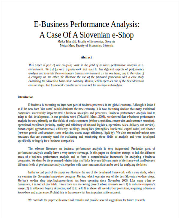 business performance
