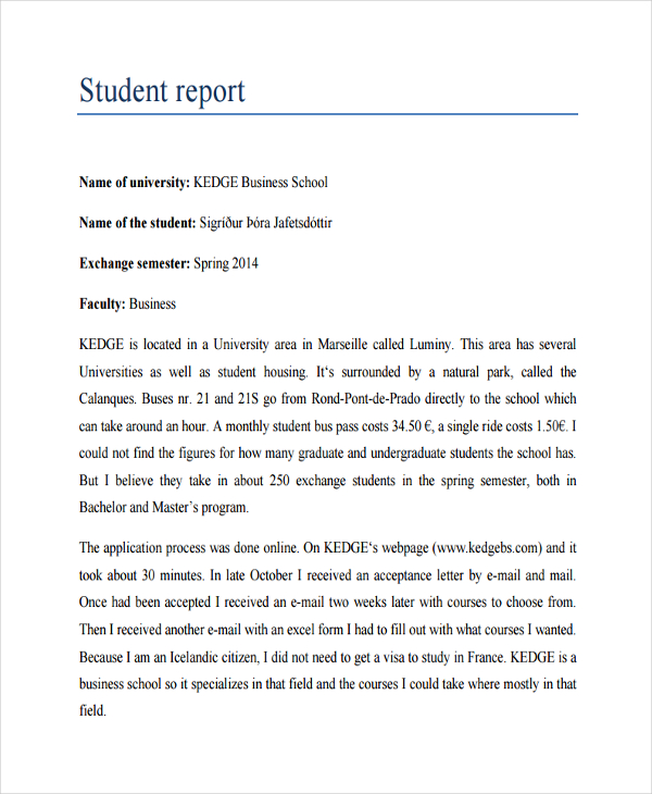 business report for students2