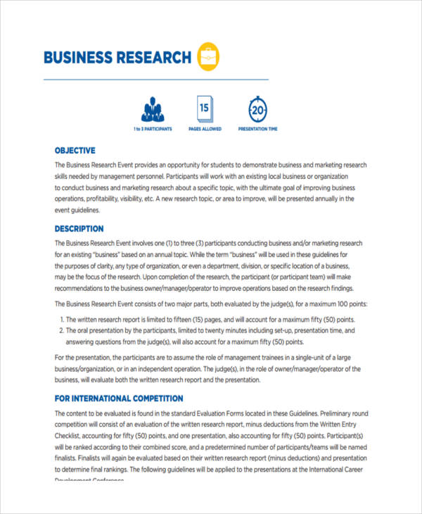 research business proposals