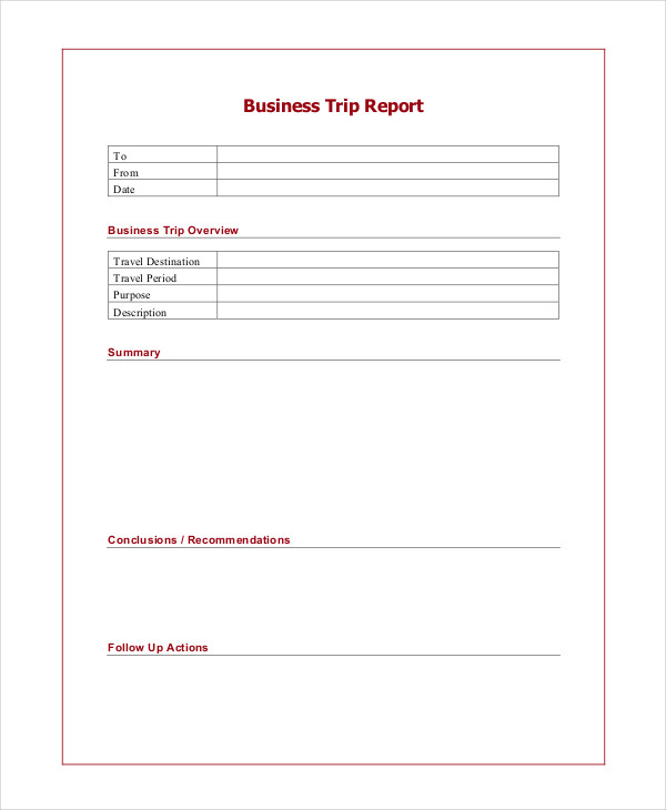 Sales Trip Report Template Word Sample Templates Sample Templates