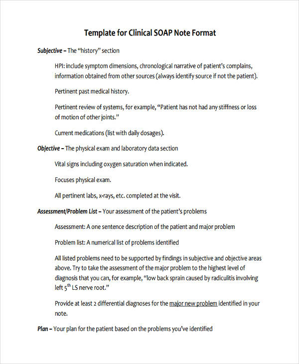 Clinical SOAP Note