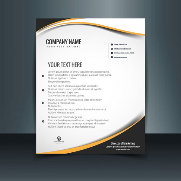 Download company letterhead design vector