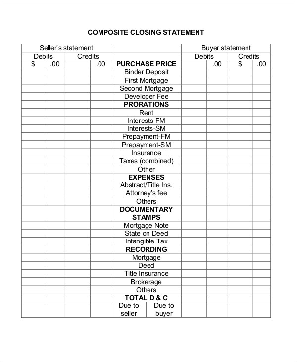 closing statement of personal statement