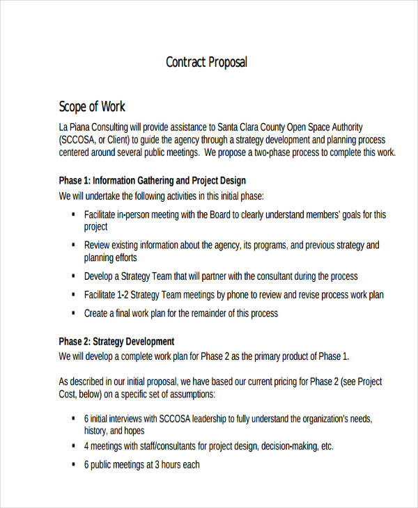 Contract Proposal 15 Examples Format Pdf Examples