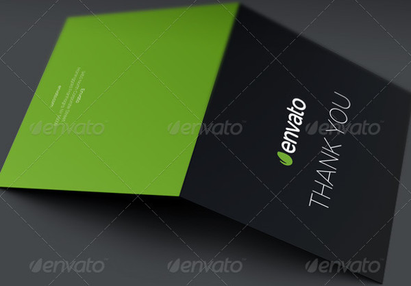 corporate business thank you card