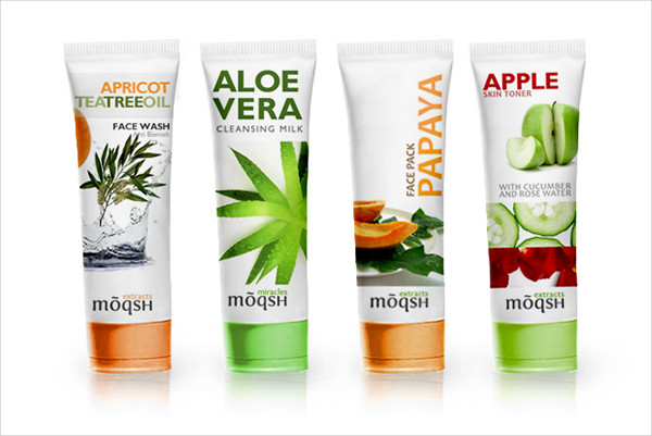 cosmetic product label design