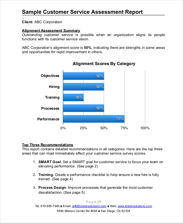 FREE 11 Service Report Examples In PDF