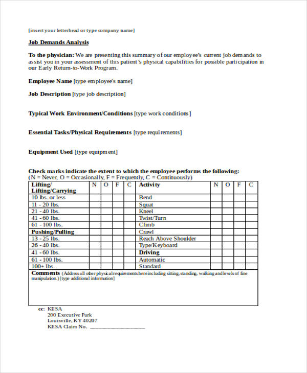 Job Description Physical Requirements Template from images.examples.com