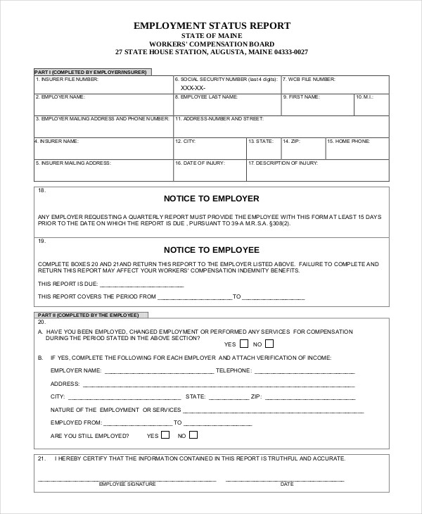 Employee Report - 10+ Examples, Samples, PDF, DOC | Examples