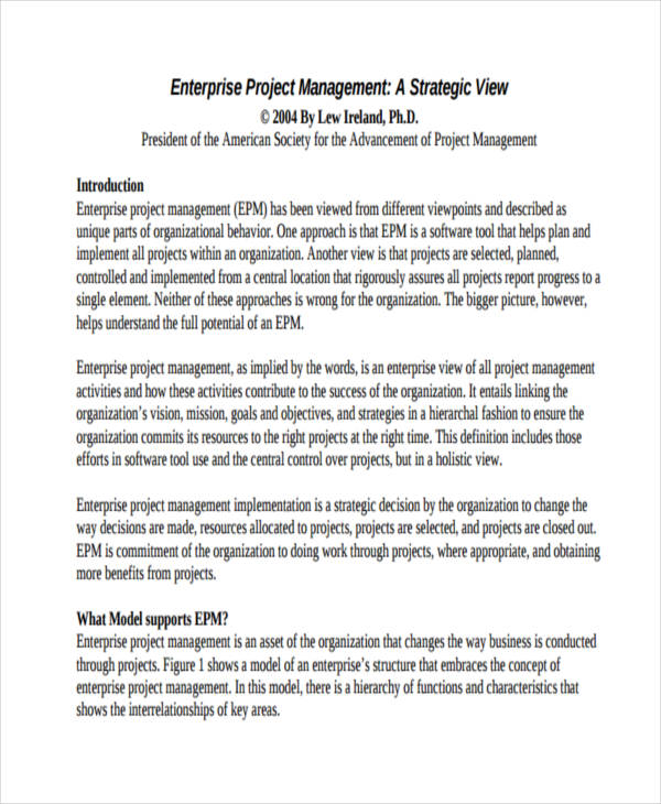 Enterprise Project Management1