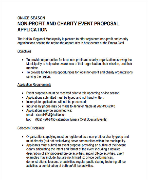 Event Proposal Example 