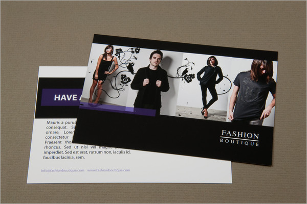 fashion boutique postcard