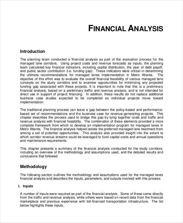 Financial Feasibility Analysis