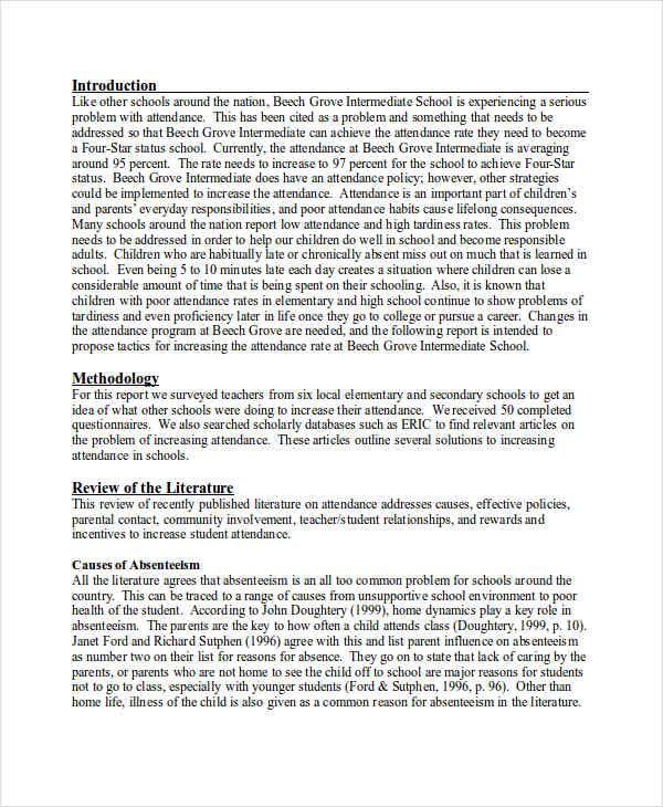 recommendation report sample essays