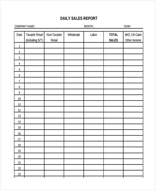 daily-sales-call-report-template-free-download