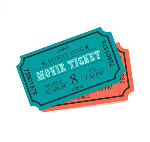 free movie ticket design