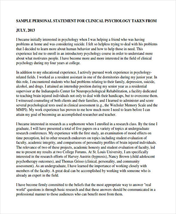 Personal Statement Samples Berkeley