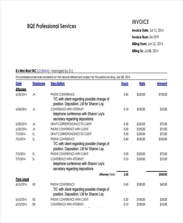 12 Service Invoice Examples & Samples In Google Docs