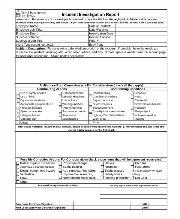 Incident Investigation Report