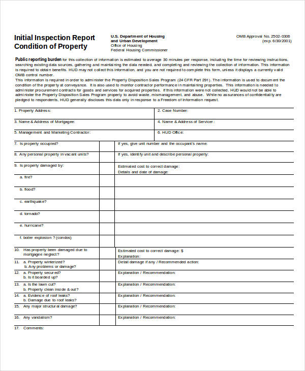 50 Inspection Report Examples To Download 50 Inspection Report Examples To Download
