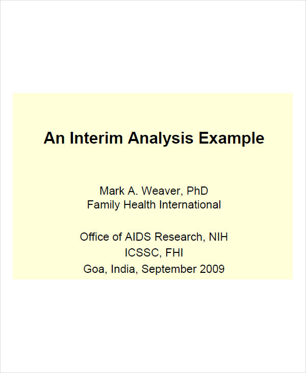 interim analysis