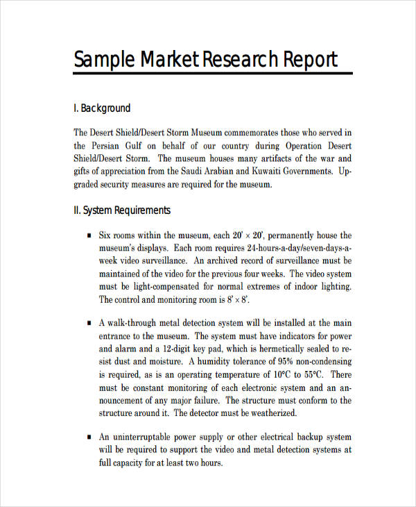 Example Of Research Report Writing