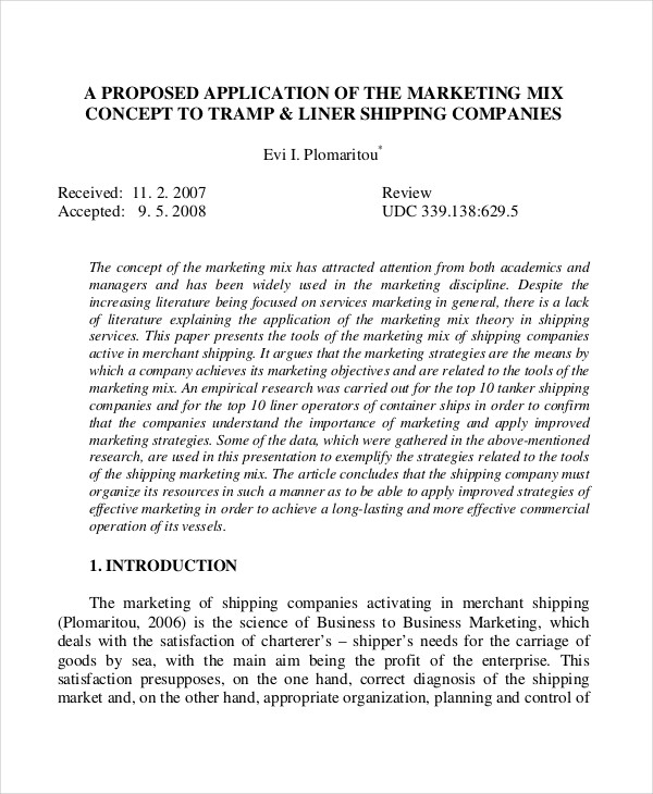 marketing proposal sample