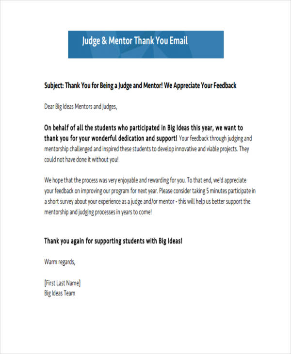 End An Email With Thank You