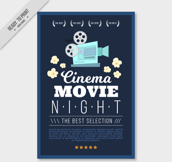 movie poster vector
