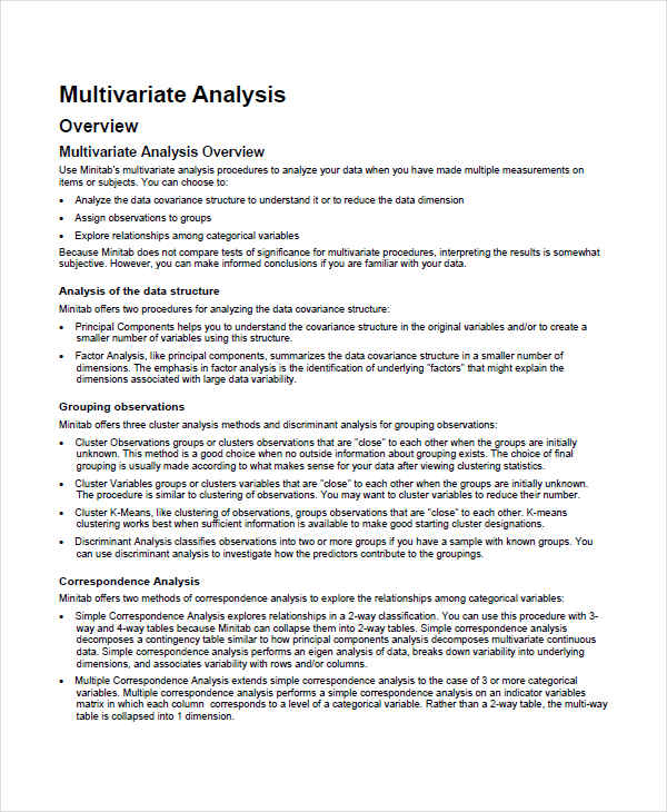 Multivariate Factor