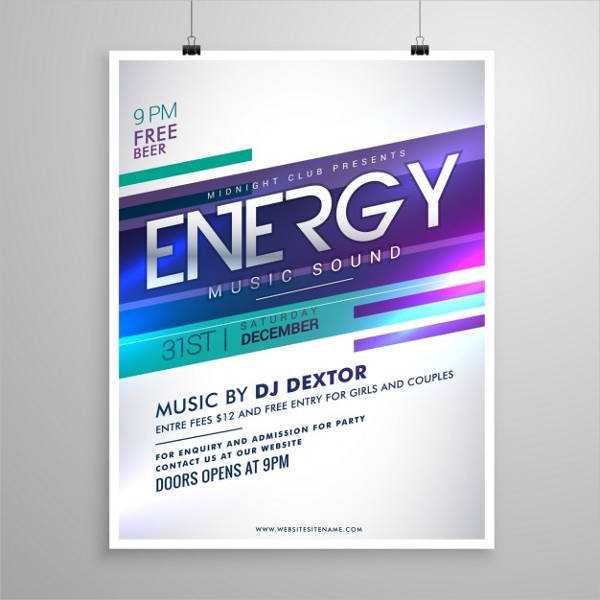 Music Party Poster Design