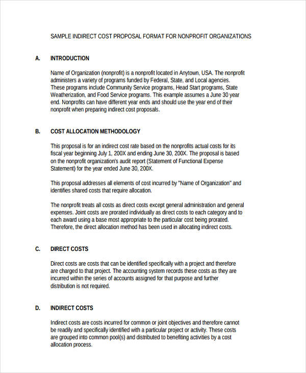16 Non Profit Proposal Examples In Ms Word Pdf Google Docs Pages Examples