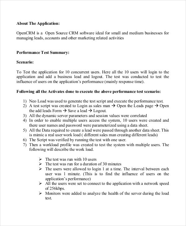 Performance Testing Report