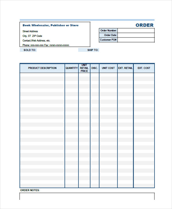 personal invoice form