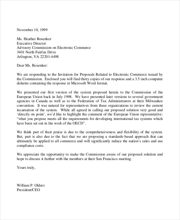 proposal introduction letter